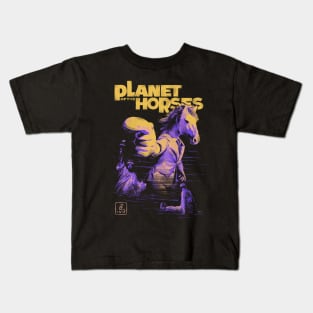 Planet of the Horses Kids T-Shirt